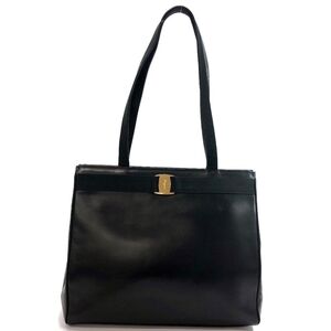 SALVATORE FERRAGAMO VALA LEATHER TOTE BAG